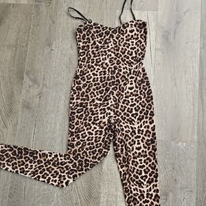 Leopard Print Women's Jumpsuit